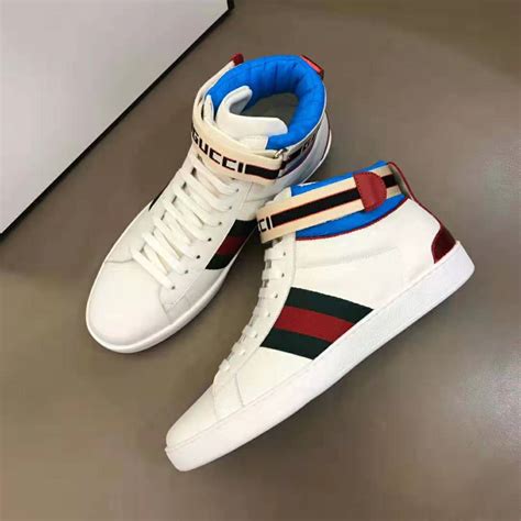 men's ace gucci stripe high-top sneaker cheap|Gucci Ace Sneakers for Men .